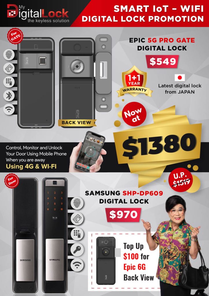 Shop Opening Promotion - Epic 5G PRO Gate Digital Lock and Samsung SHP-DP609 | Why Not Deals