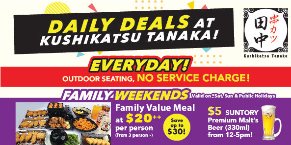 [Promotion] Everyday Is A Party At Kushikatsu Tanaka!