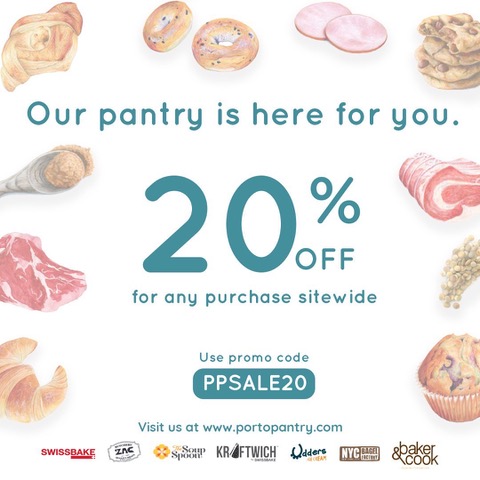 Enjoy 20% off for any purchase at portopantry | Why Not Deals