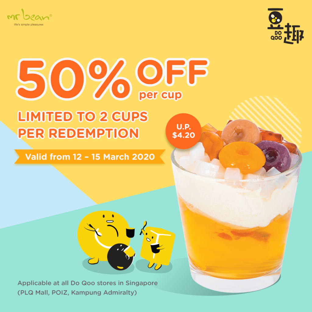 Enjoy 50% OFF your dessert cup at Do Qoo | Why Not Deals