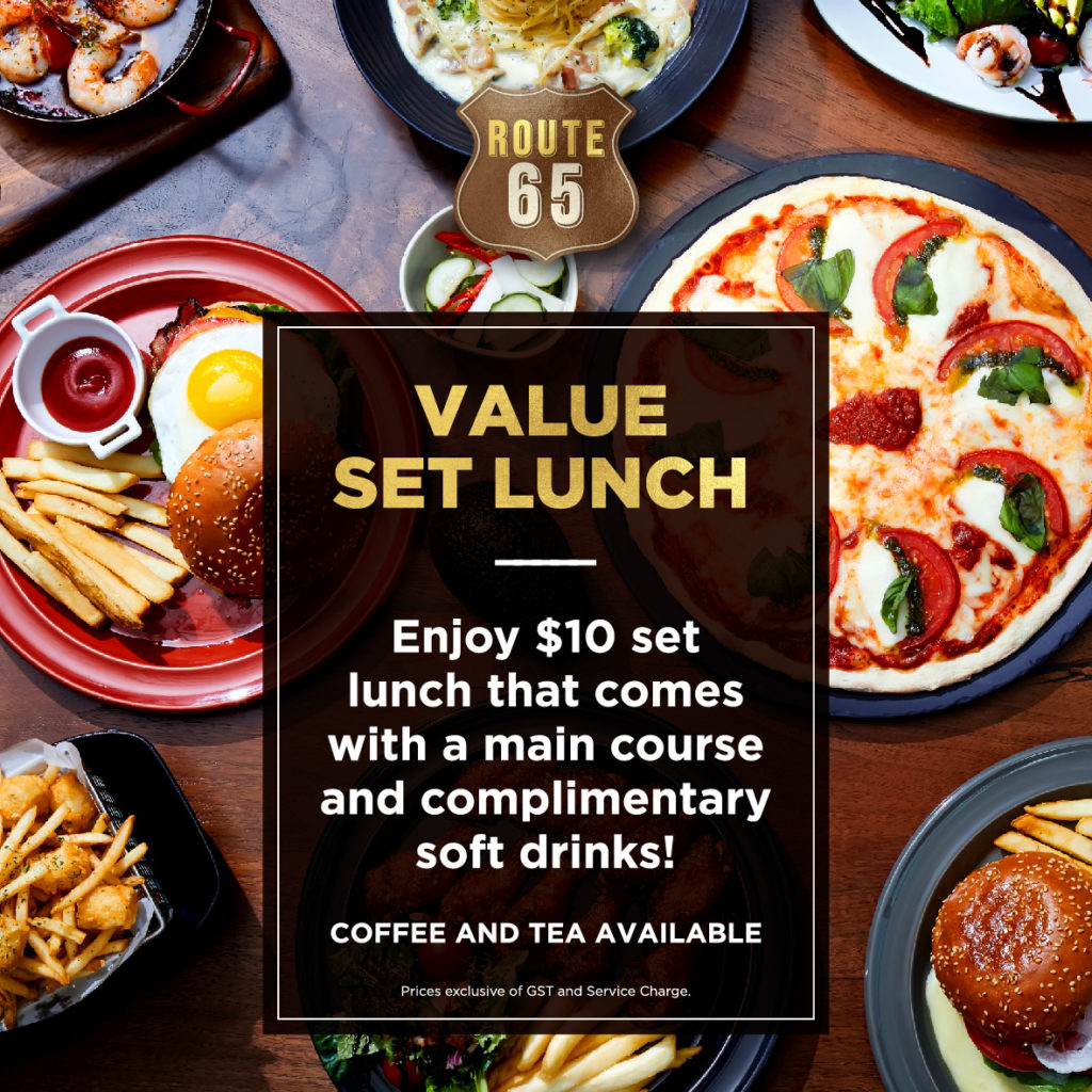 Enjoy attractive promotions such as 1-for-1 Mains at Route 65 Bar + Kitchen | Why Not Deals 2