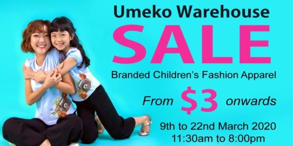 Umeko Warehouse Sale at BreadTalk IHQ #02-14, 9-22 Mar 2020