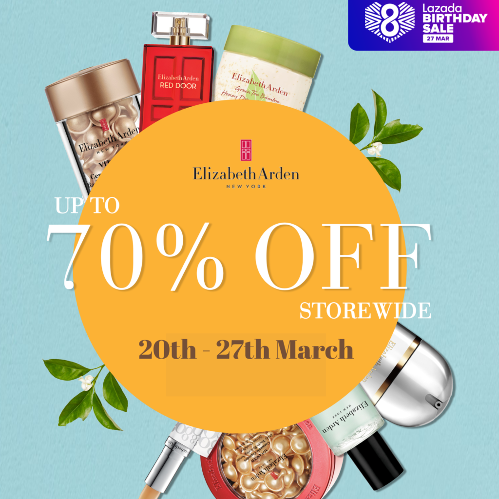 Elizabeth Arden: Up to 70% OFF on Lazada from now till 27th March | Why Not Deals