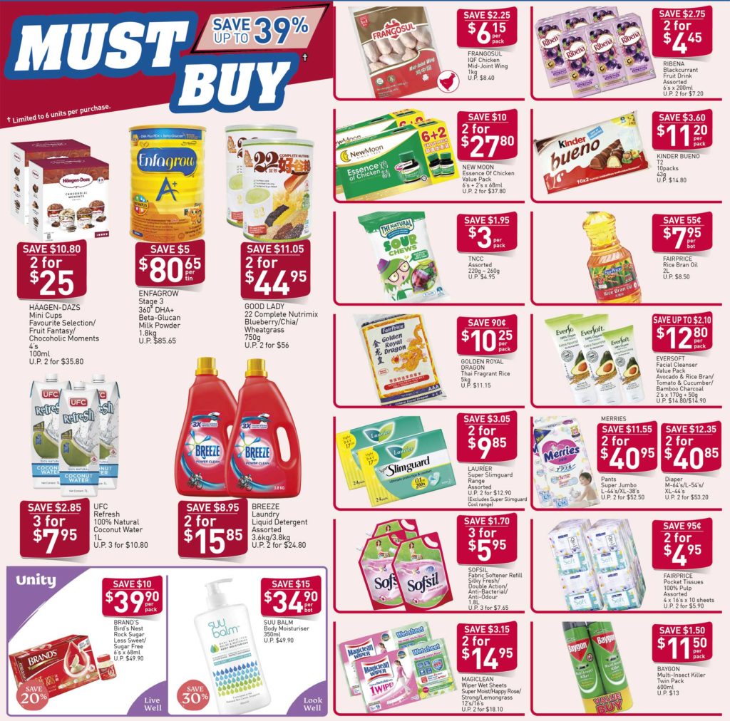 NTUC FairPrice SG Your Weekly Saver Promotion 12-18 Mar 2020 | Why Not Deals