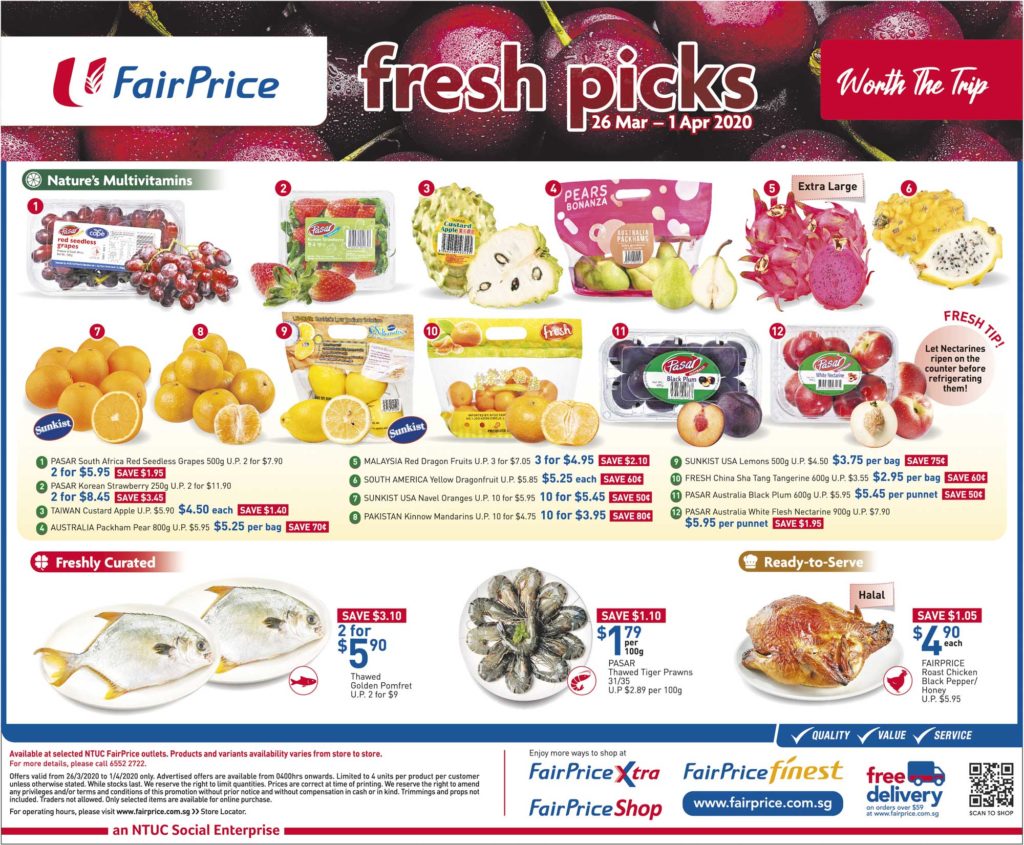 NTUC FairPrice SG Your Weekly Saver Promotion 26 Mar - 1 Apr 2020 | Why Not Deals 2