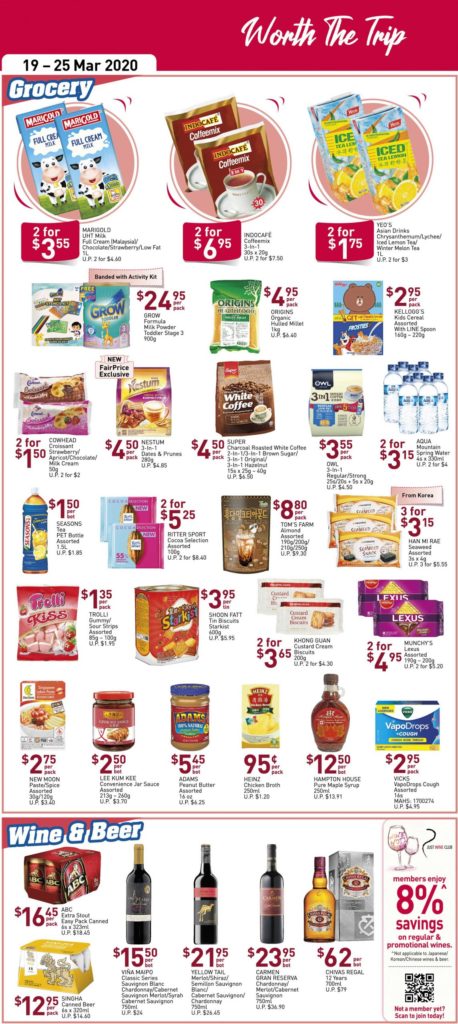 NTUC FairPrice Your Weekly Saver Promotion 19-25 Mar 2020 | Why Not Deals 2