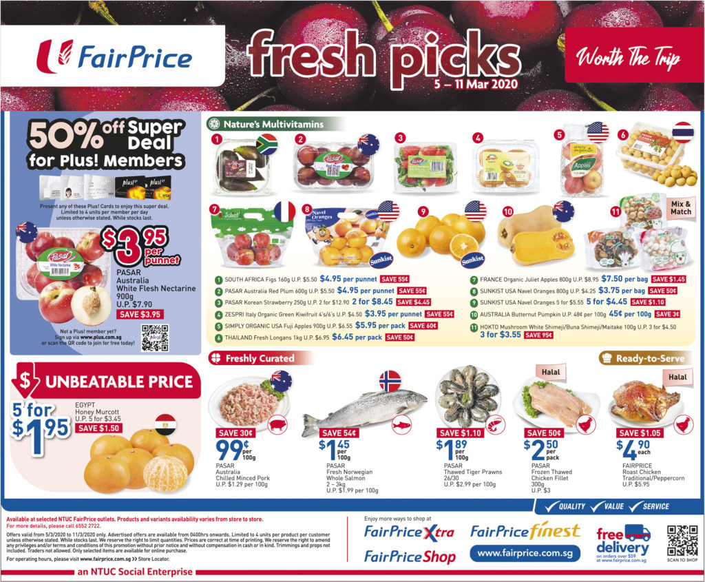 NTUC FairPrice Your Weekly Saver Promotions 5-11 Mar 2020 | Why Not Deals 3