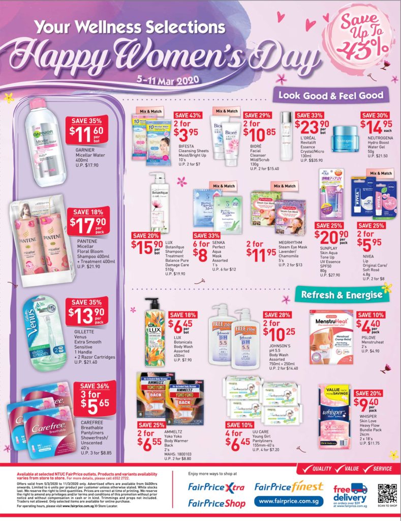 NTUC FairPrice Your Weekly Saver Promotions 5-11 Mar 2020 | Why Not Deals 5