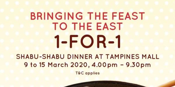 SUKI-YA SG 1-for-1 Shabu-Shabu Dinner at Tampines Mall