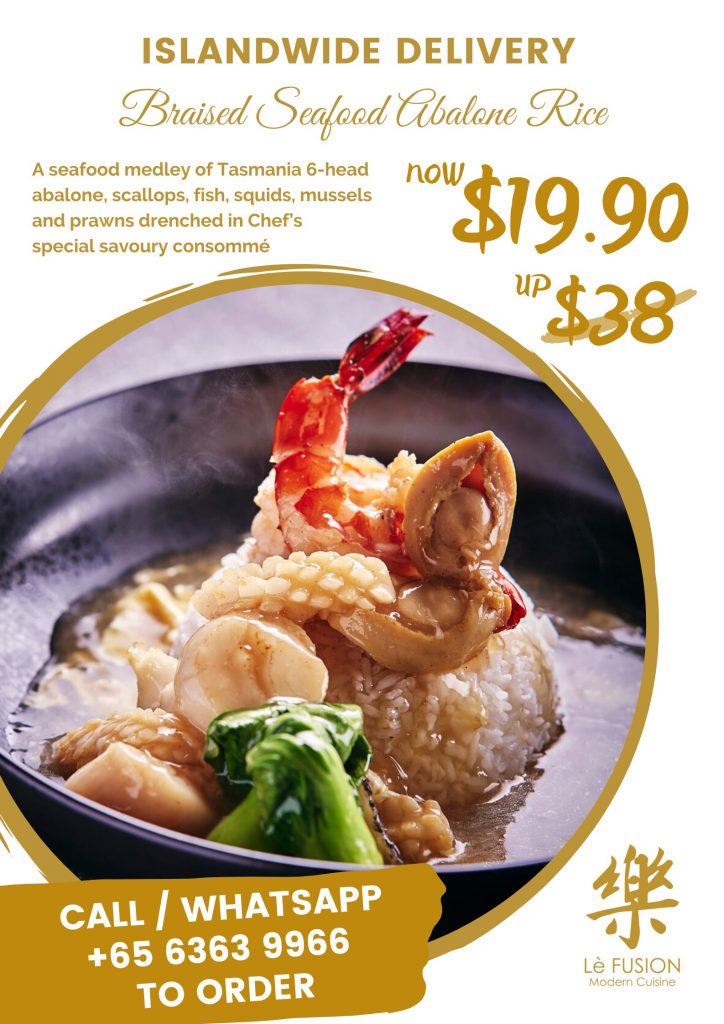 Braised Seafood Abalone Rice now at S$19.90* (U.P. S$38) for both takeaway and islandwide delivery | Why Not Deals