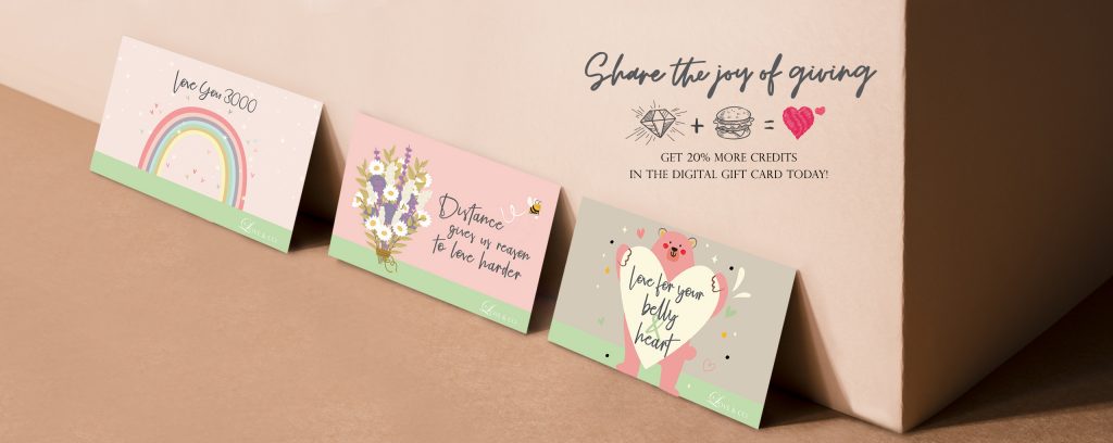 Love & Co 1st e-Gift Card (enjoy an extra 20% credit ) | Why Not Deals