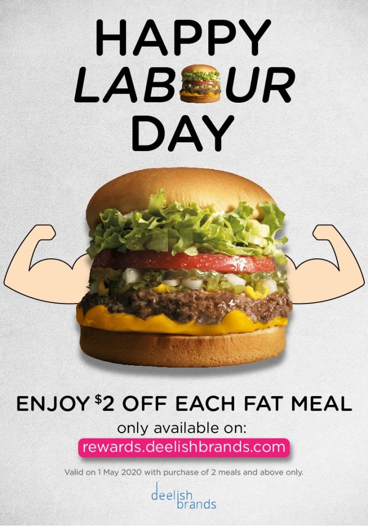 [Promotion] Celebrate Labour Day with us at Fatburger on 1st May 2020! | Why Not Deals
