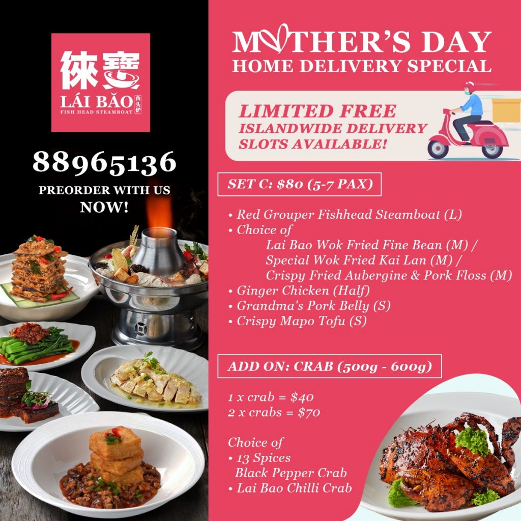 Enjoy Lai Bao Fish Head Steamboat's Mother's Day Home Delivery Special | Why Not Deals 1