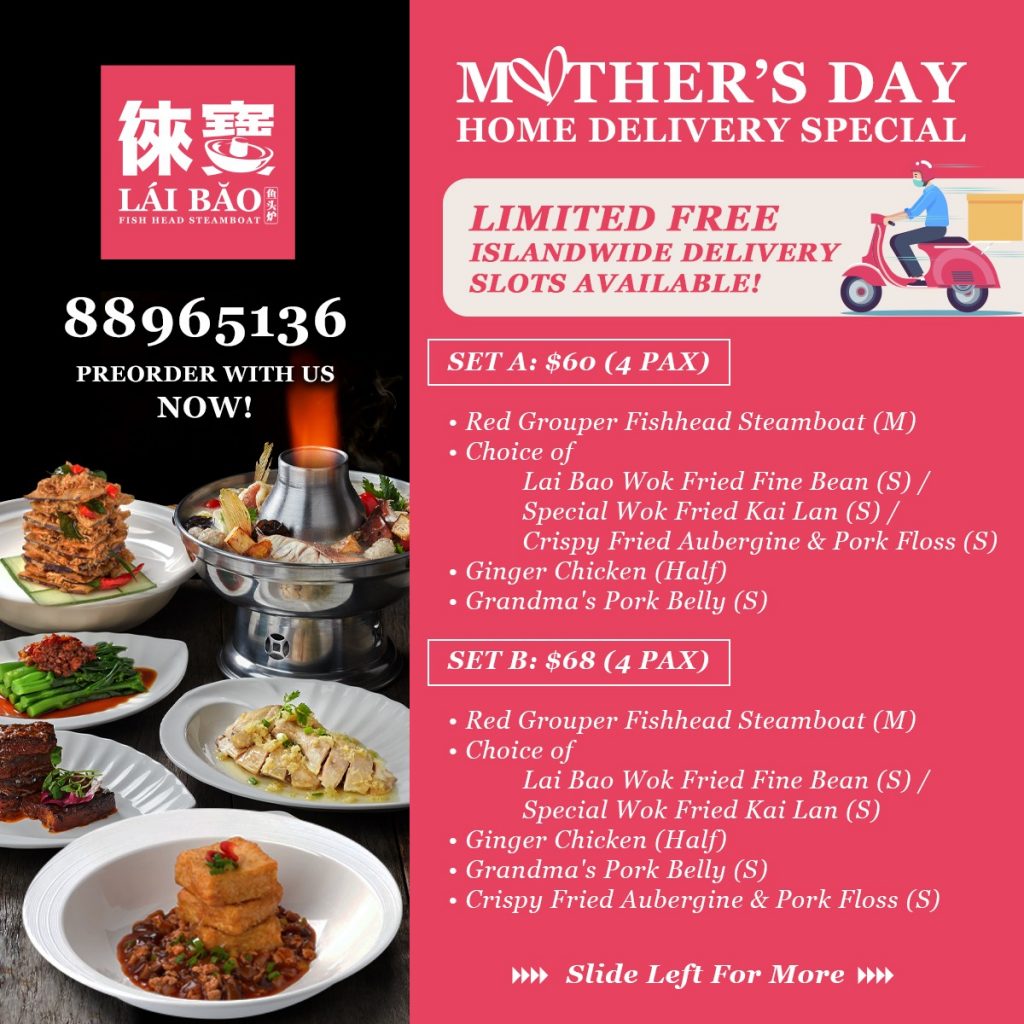 Enjoy Lai Bao Fish Head Steamboat's Mother's Day Home Delivery Special | Why Not Deals