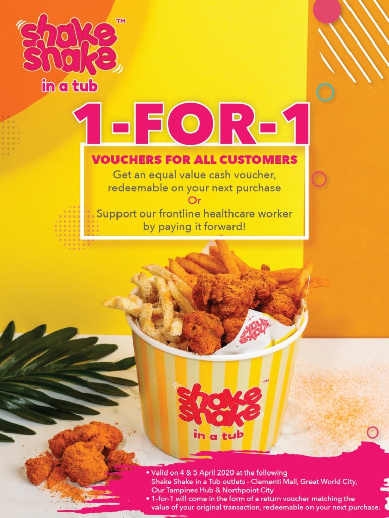 Enjoy a 1-for-1 promotion at Shake Shake In A Tub this weekend | Why Not Deals