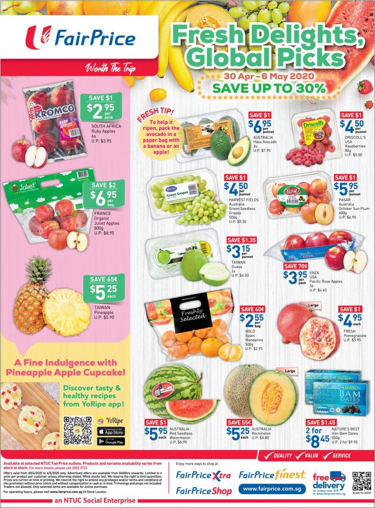 NTUC FairPrice SG Your Weekly Saver Promotion 30 Apr - 6 May 2020 | Why Not Deals 7