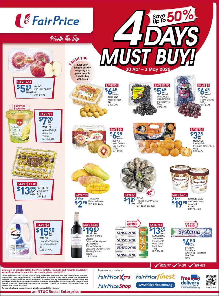 NTUC FairPrice SG Your Weekly Saver Promotion 30 Apr - 6 May 2020 | Why Not Deals 8