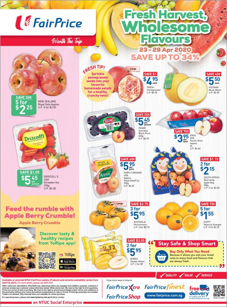 NTUC Singapore Your Weekly Saver Promotion 23-29 Apr 2020 | Why Not Deals 8