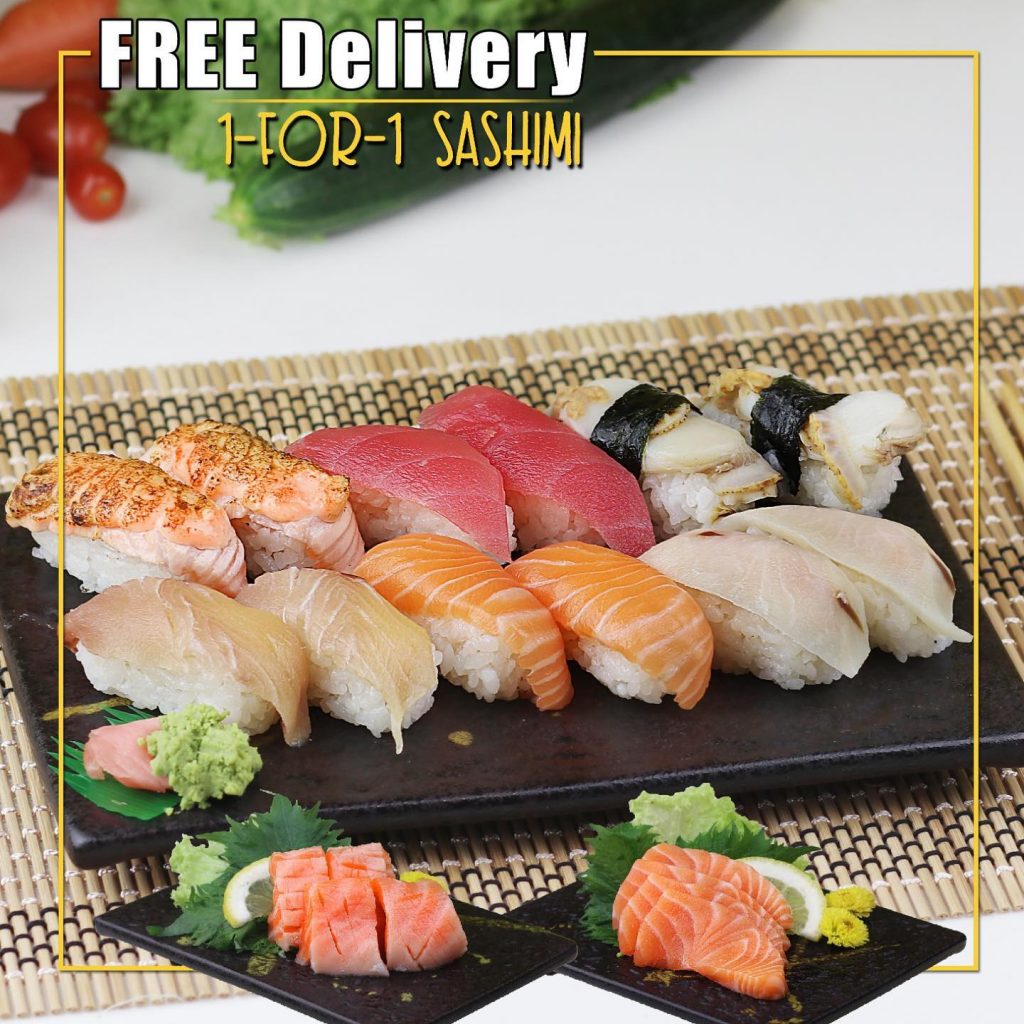 One Sushi SG 1-for-1 Salmon Sashimi or Salmon Belly Sashimi Promotion | Why Not Deals