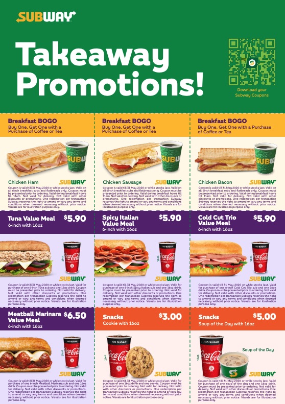 Subway Singapore Takeaway Promotions Why Not Deals