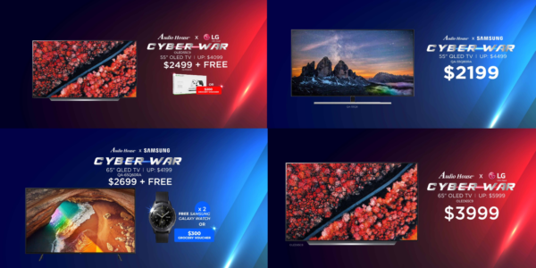 [Audio House TV Cyber War] Samsung vs LG , QLED vs OLED Now Happening Online At Audio House!