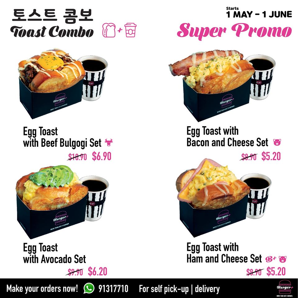 Burger+ SG Up to 60% Off Korean Burger Bar with Islandwide Delivery | Why Not Deals 3