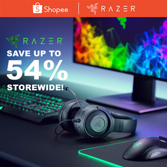 Razer Official Store on Shopee is having 54% Off Storewide Promotion | Why Not Deals