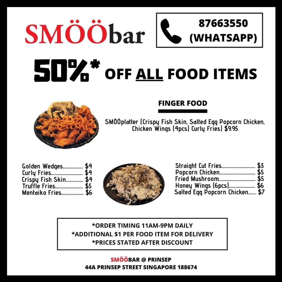 SMÖÖbar SG 50% Off ALL Food Items Promotion | Why Not Deals 3