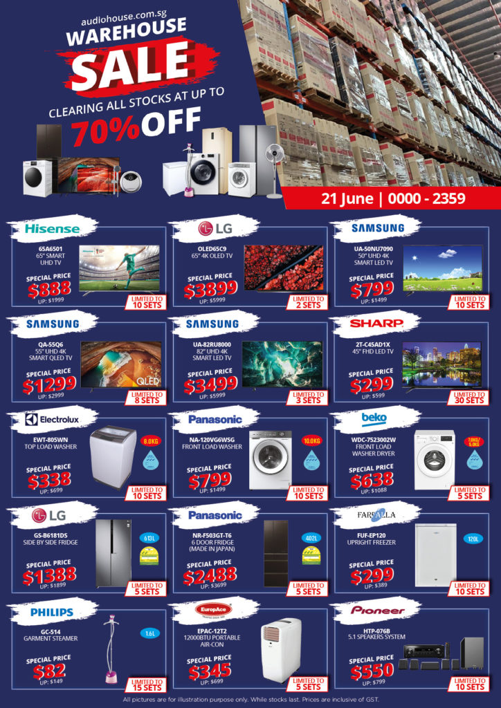 [Audiohouse.com.sg Warehouse Sale] Up to 70% OFF From 19 June - 21 June 3 Days Only! | Why Not Deals 2
