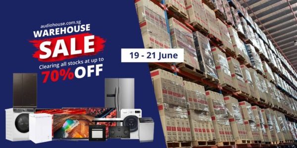 [Audiohouse.com.sg Warehouse Sale] Up to 70% OFF From 19 June – 21 June 3 Days Only!