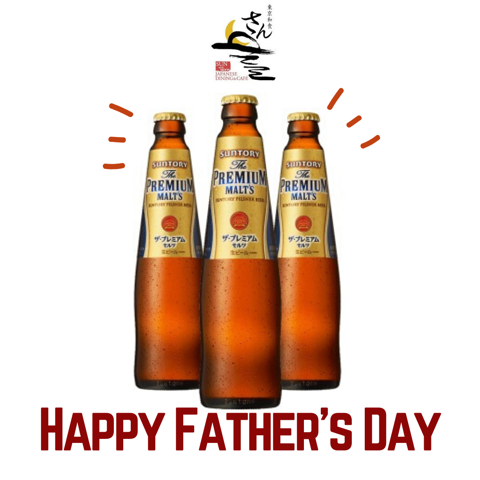 SUN with MOON Papa’s Day Special: 3 Bottles of Suntory Beer @ $20+ (16 – 23 June 2020) | Why Not Deals