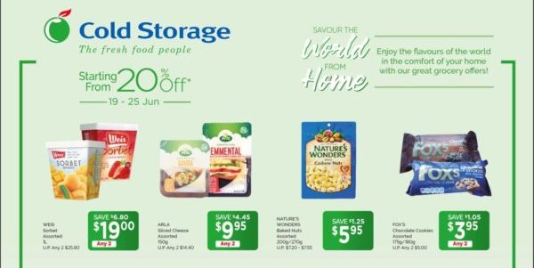 Cold Storage Singapore Grocery Weekly Promotions 19-25 Jun 2020