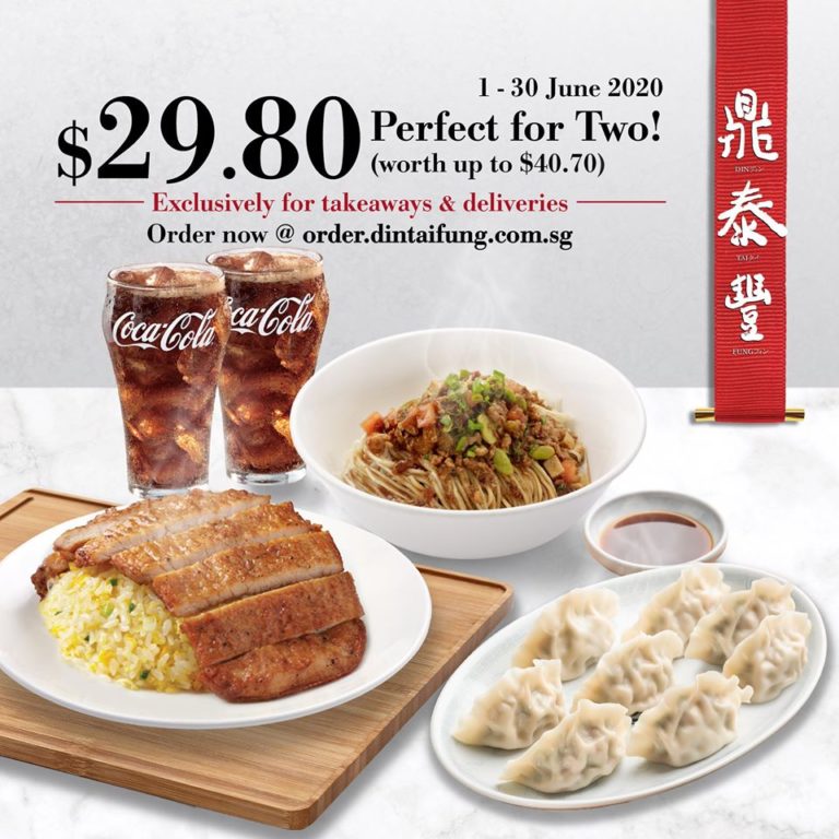 Din Tai Fung SG All-Favourite $29.80 Sets Promotion 1-30 Jun 2020 | Why