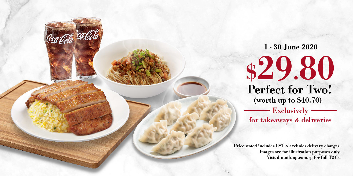 Din Tai Fung SG All-Favourite $29.80 Sets Promotion 1-30 Jun 2020