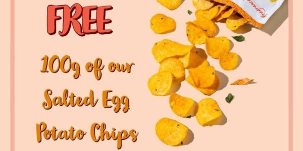 Fragrance Bak Kwa SG FREE Salted Egg Potato Chips Promotion