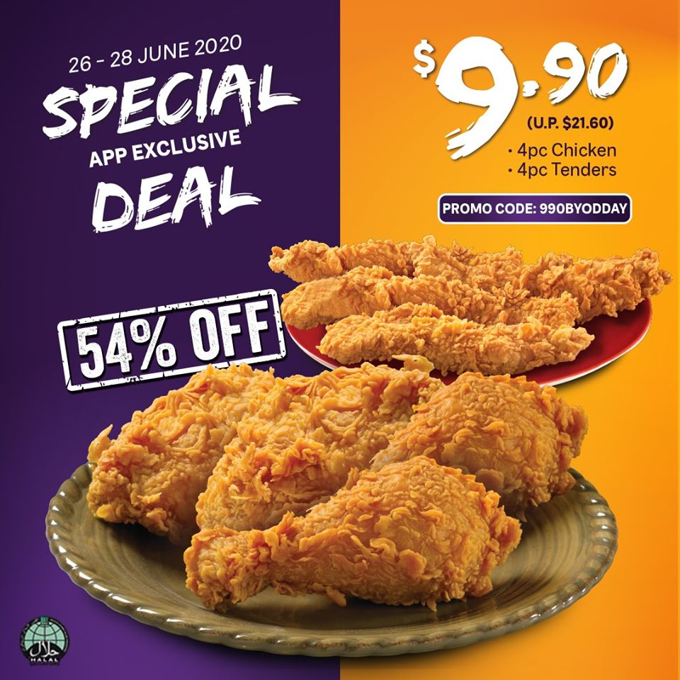 Popeyes Singapore Special App Exclusive Deal 54% Off Promo Code | Why Not Deals
