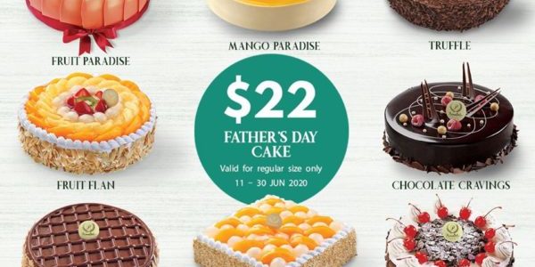 PrimaDeli SG $22 Father’s Day Cake Promotion 11-30 Jun 2020