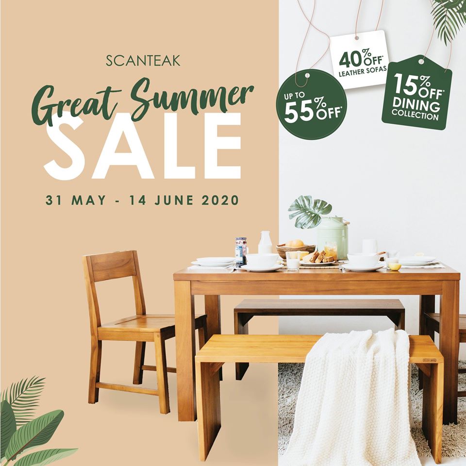 Scanteak SG Great Summer Sale Up to 55% Off Promotion 31 May - 14 Jun 2020 | Why Not Deals