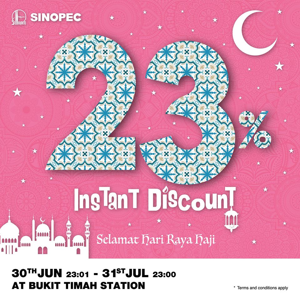 Sinopec Singapore 23% Instant Discount Exclusively @ Bukit Timah 30 Jun - 31 Jul 2020 | Why Not Deals