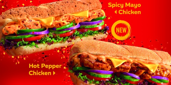 SUBWAY® CRANKS UP THE HEAT WITH NEW HOT & SPICY CHICKEN SUBS