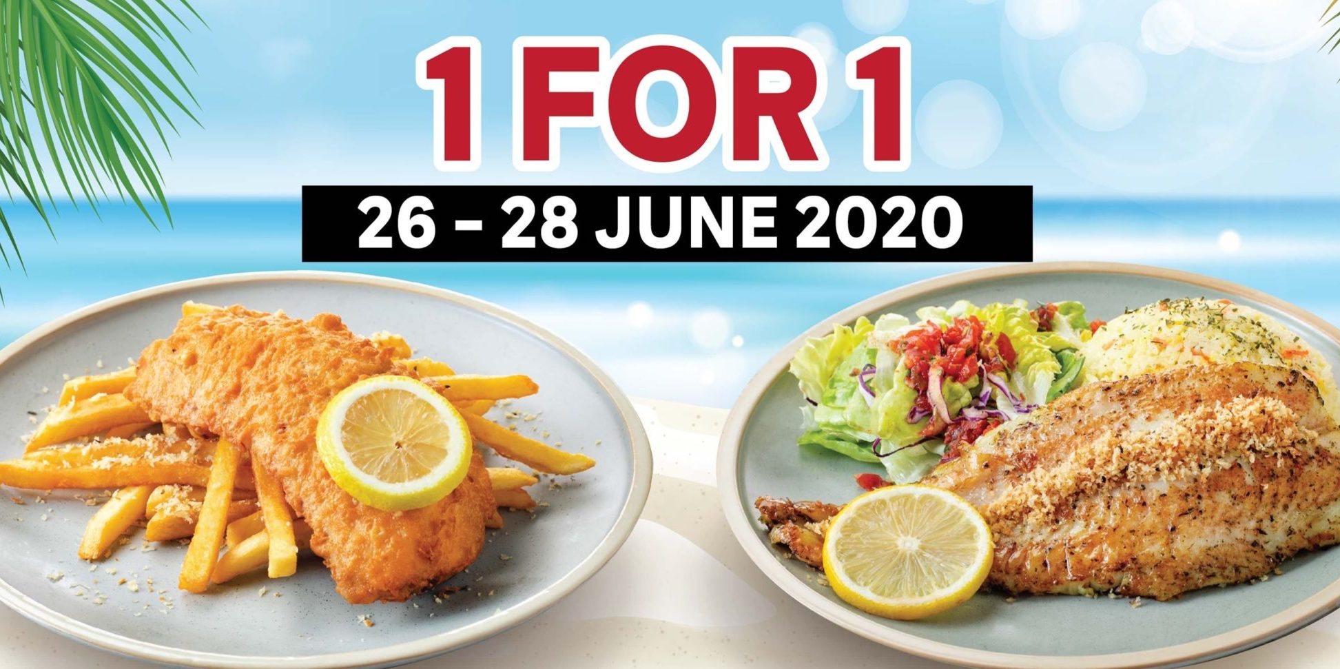 The Manhattan FISH MARKET Singapore 1-for-1 Fish ‘n Chips Promotion 26-28 Jun 2020