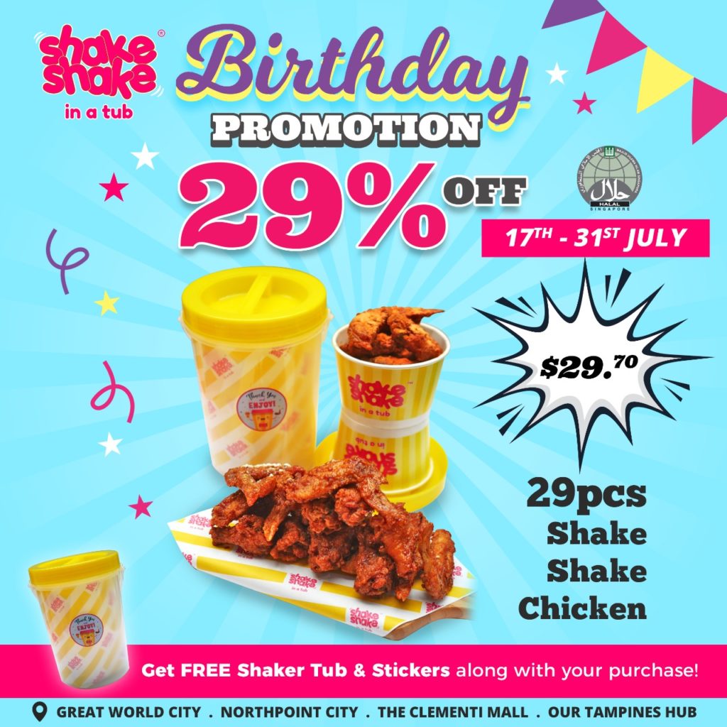 Enjoy 29% off Newly Halal-certified Shake Shake In A Tub's Birthday Combo Sets | Why Not Deals 3