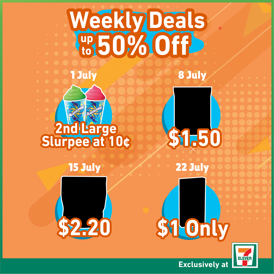 7-Eleven Singapore 2nd Large Slurpee At ONLY 10 CENTS Promotion 1-7 Jul 2020 | Why Not Deals 1
