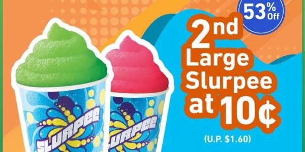 7-Eleven Singapore 2nd Large Slurpee At ONLY 10 CENTS Promotion 1-7 Jul 2020