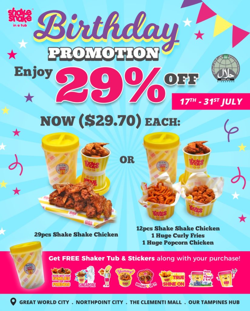 Enjoy 29% off Newly Halal-certified Shake Shake In A Tub's Birthday Combo Sets | Why Not Deals 1