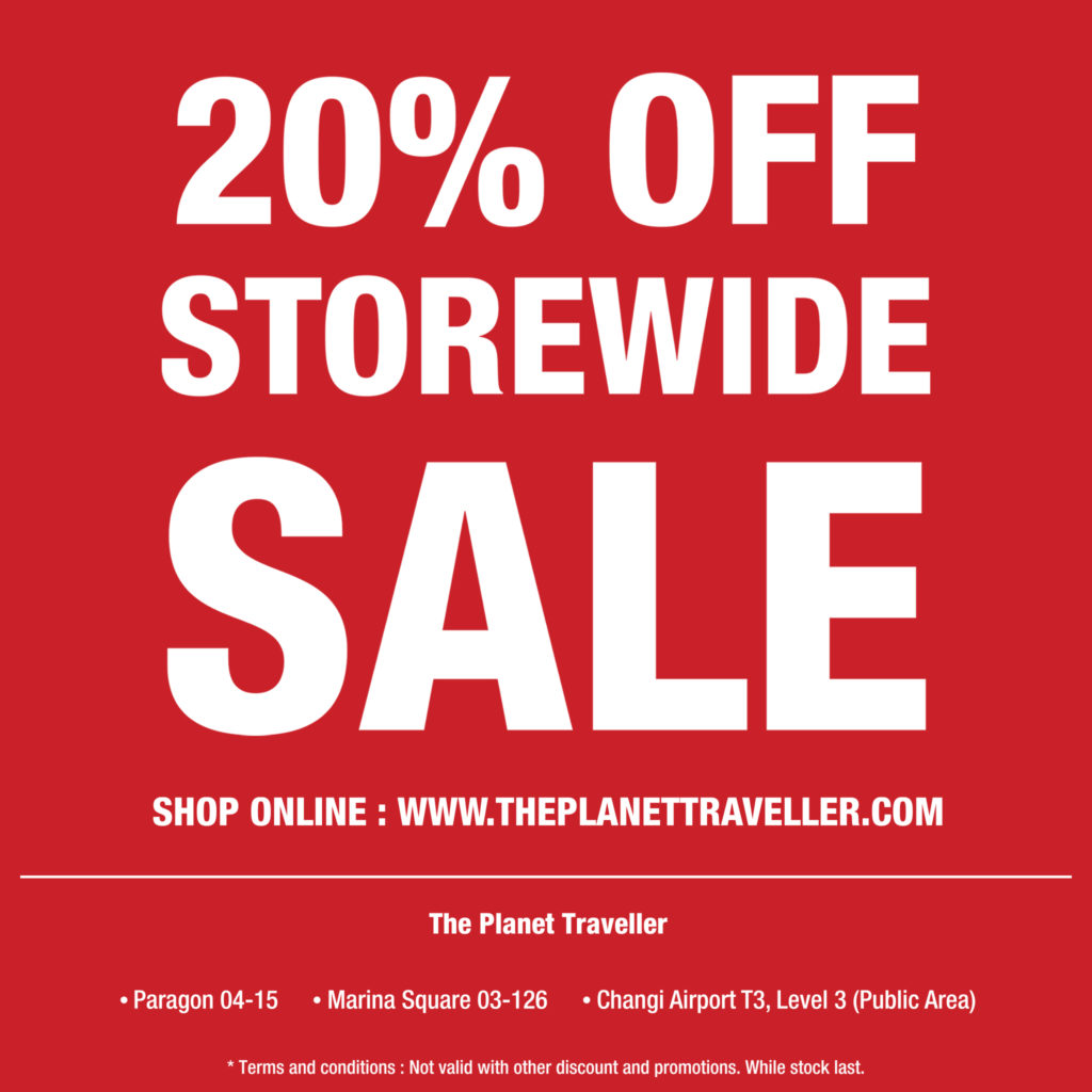 The Planet Traveller SG is having a 20% OFF MID-YEAR STOREWIDE SALE! | Why Not Deals
