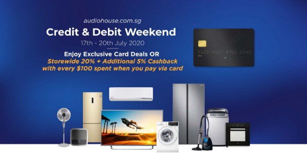 [4-Day Credit/Debit Weekend Sale] Enjoy Storewide 20% Cashback + Additional 5% Cashback When You Pay