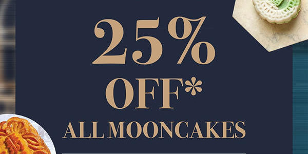 Crystal Jade SG Mid-Autumn Festival 25% Off All Mooncakes Early Bird Special Promotion
