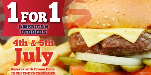🇺🇸 Celebrate Independence Day: 1 FOR 1 American Burgers This Weekend at Morganfield’s