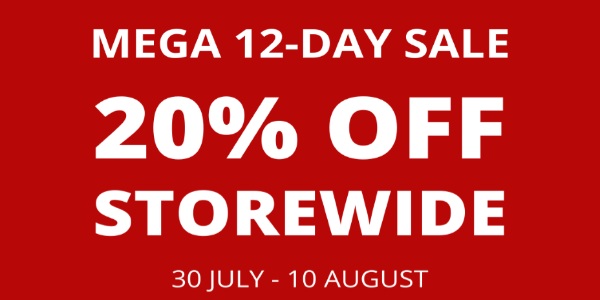 MEGA 12-DAY 20% OFF STOREWIDE SALE – BOARDING GATE